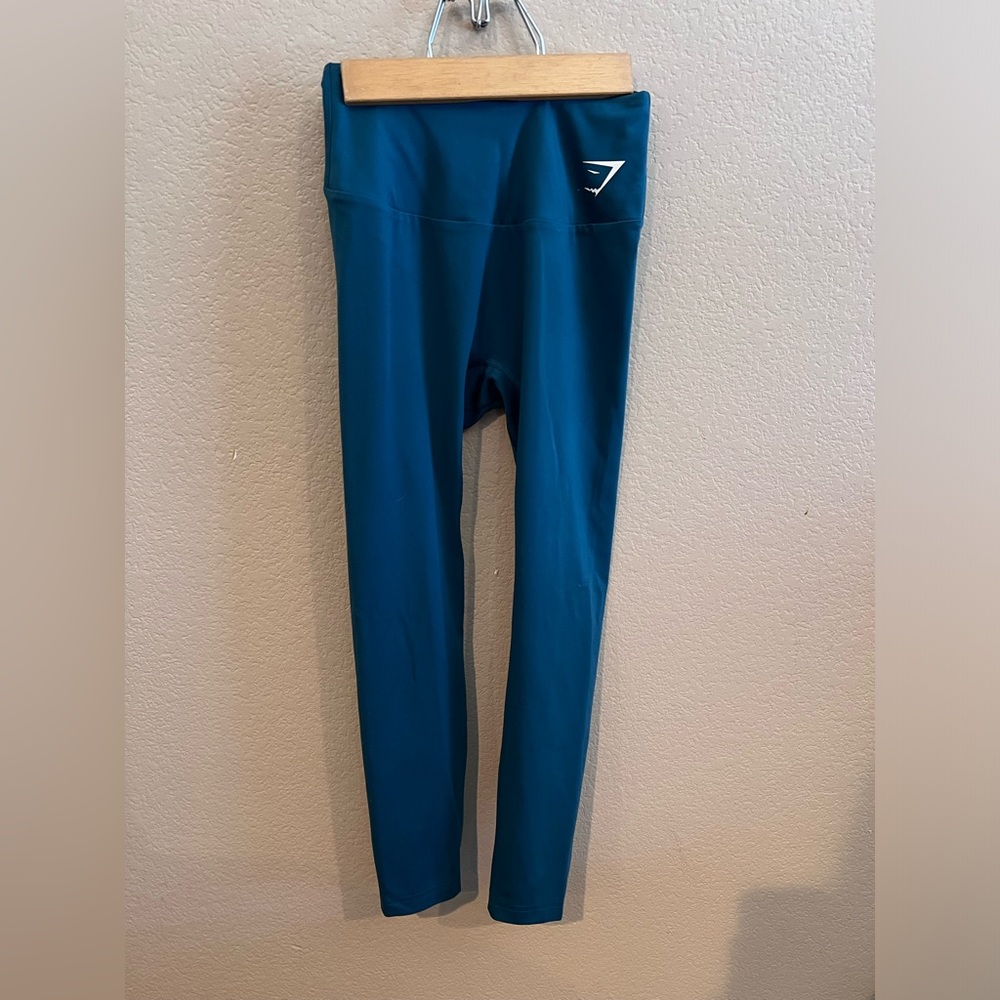 Gymshark Forest Teal Blue Leggings High-Waisted